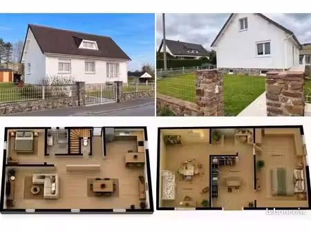 pavillon individuel f5 édifié sur sous sol