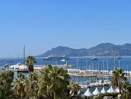 cannes  appartement sur la croisette  vue mer et port