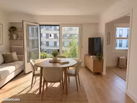 magnifique appartement 63 m² – balcon filant - exp. sud – box fermé – calme absolu – métro