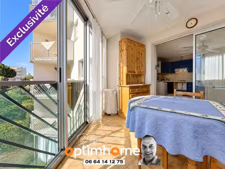 le grau du roi - charmant t2 meublé avec loggia  piscine et parking
