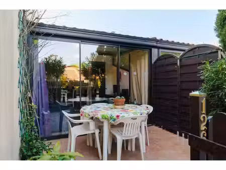 gruissan - en exclusivité : pavillon 1 pièce + mezzanine