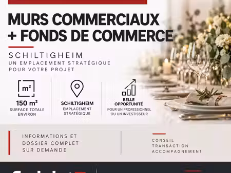 fonds de commerce + murs 150m²