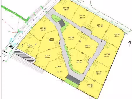 terrain à bâtir de 399 m² à beaulieu-sur-layon (49)