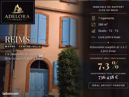 immeuble de rapport clés en main – 7 3 %