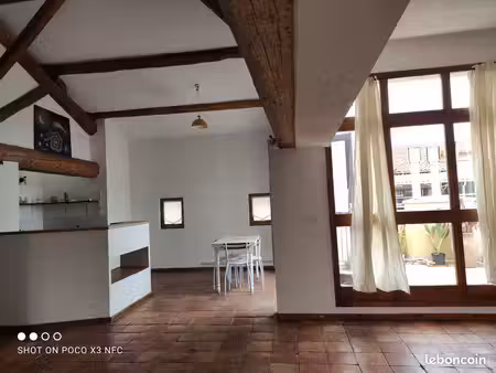 grand appartement meublé  calme et lumineux au centre ville avec terrasse et 3 chambres