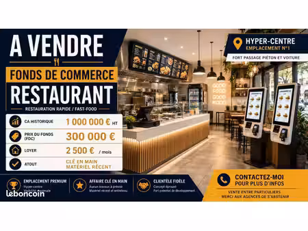 fonds de commerce restauration / – emplacement n°1 hyper-centre nancy