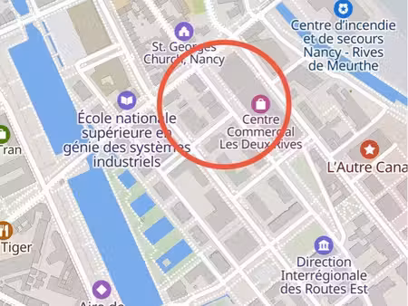 local commercial d’angle – 81 m² – nancy / secteur 2 rives