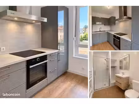 t2 rénové 44 m² – merlebach – cuisine équipée – garage possible