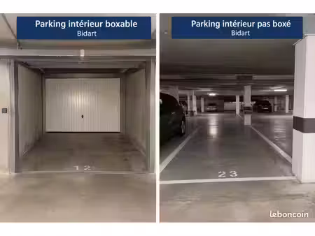 recherche parking bidart