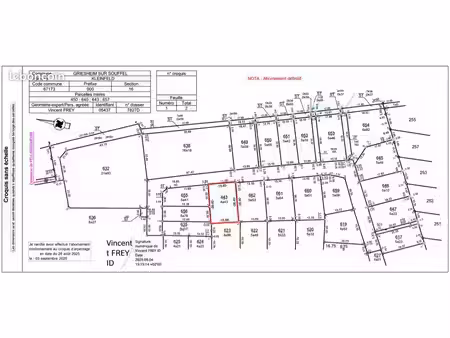 vends terrain à griesheim sur souffel
