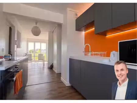 quimper (29) — à vendre - appartement t3 de 60 57 m² au 6ᵉ et dernier — balcon - cave
