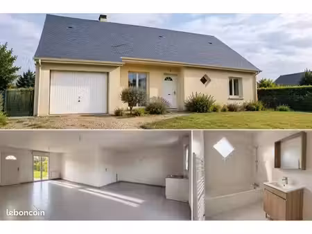 maison plain-pied 3 chambres avec garage et jardin