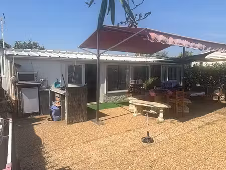 terrain + mobilehome  + caravane à gruissan les ayguades