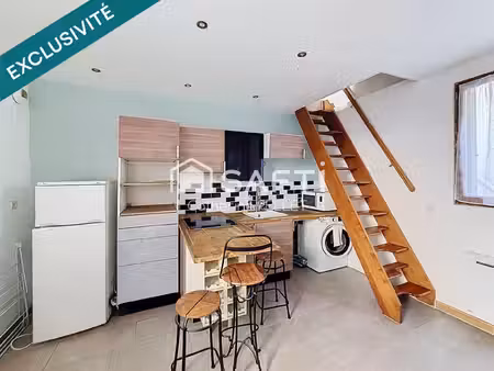 maison atypique en duplex avec chambre séparée et cave  proche transports et commerces