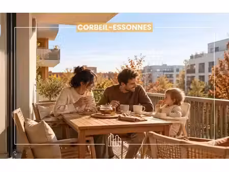 vente appartement neuf 2 pièces 45m2 corbeil-essonnes - 181000 € - surface privée