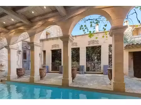 superbe ensemble en pierre avec piscine au cœur d'un village pri