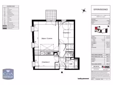 appartement à louer 3 pièces 63.62 m² - vitry-sur-seine (94) - 945€