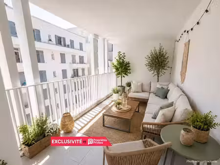 marseille 13002 euroméditerranée - appartement t3 - 73 m² avec terrasse et box