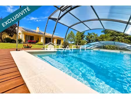 villa plain-pied 155m² habitables  jardin  garage  piscine