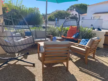 location maison 3 pièces 40m2 canet-plage 66140 - 808 € - surface privée