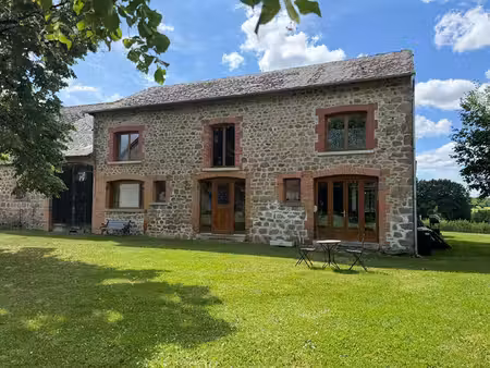 creuse - conversion de grange exceptionnelle  rénovée avec des prestations haut de gamme  