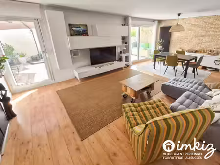 appartement t3 89m² rénové  2 balcons + parking