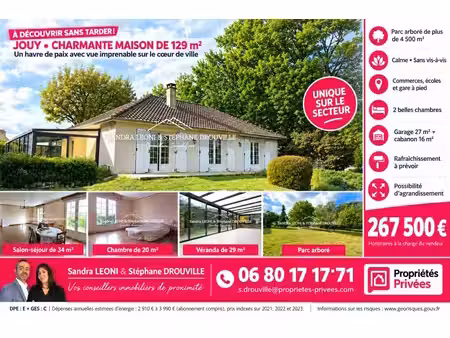 jouy - ravissante maison de 129 m² 4 pièces