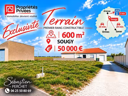 terrain à bâtir - sougy (45410) - exclusivité