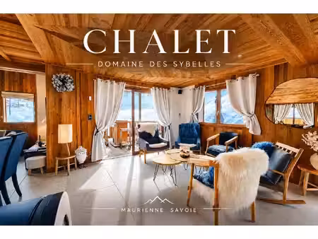 chalet d'exception skis aux pieds dans les sybelles - investissement locatif établi et...
