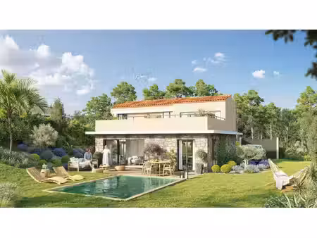 valbonne - villa 5 pièces  jardin  piscine  terrasses et garage