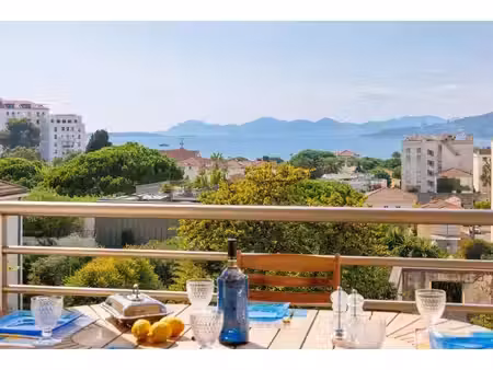 exclusivité - début cap d'antibes - beau 3 pièces avec grande terrasse et vue panoramique.