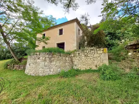 ensemble immobilier :gasconne en pierre + maison ossature bois