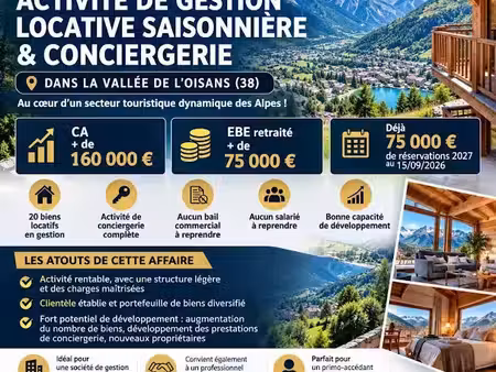 vente locaux professionnels 0 pièces 1 m² à le bourg-d'oisans (38520)  156 800 €
