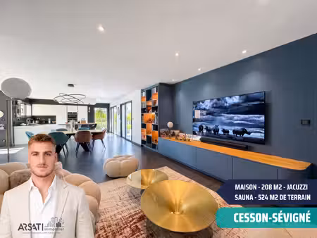villa contemporaine 208m2 - 524m2 de terrain - proche centre - l