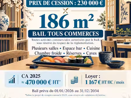 vente locaux professionnels 0 pièces 186 m² à meaux (77100)  230 000 €