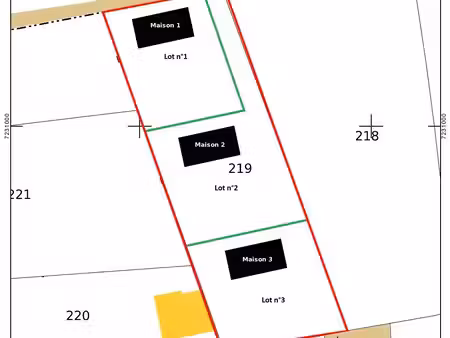terrain à bâtir à fort potentiel de plus de 2.000 m2 - possible 3 lots - plein bourg de...