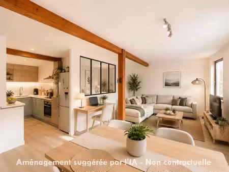 spacieux t2 avec beaux volumes dans une petite copropriété