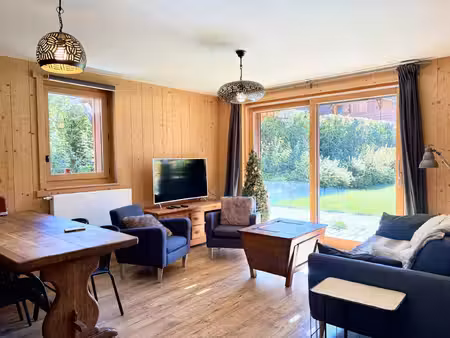 samoëns – t3 avec jardin privatif de 120 m² au calme