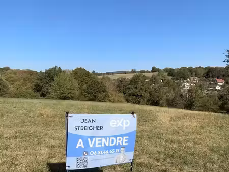 terrains à ligsdorf – 1 618 m² sur les hauteurs avec vue dé