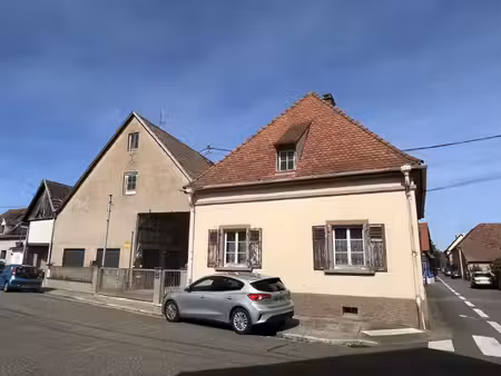 près rhinau - maison 6 pièces + grande dépendance