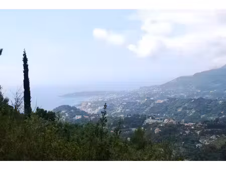 castellar – terrain 7 527 m² – vue panoramique mer & montagnes – proche menton et monaco