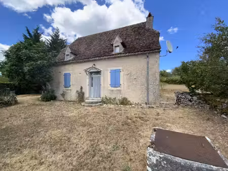 a vendre secteur livernon maison en pierre rénovée  2 chambres  bureau. jardin clos et...