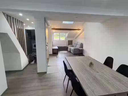 appartement rénové 93m2  avec jardin  balcon et garage - doubs