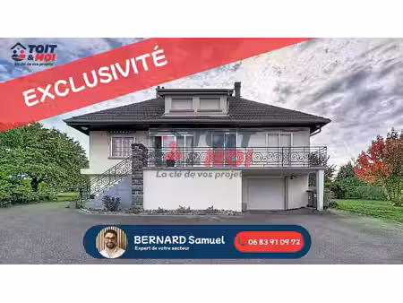 maison individuelle 126 m2 4 chambres + bureau sous-sol complet terrain 1 295 m2...