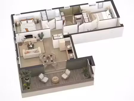 vente appartement 3 pièces 68.4 m² à borgo (20290)  253 000 €