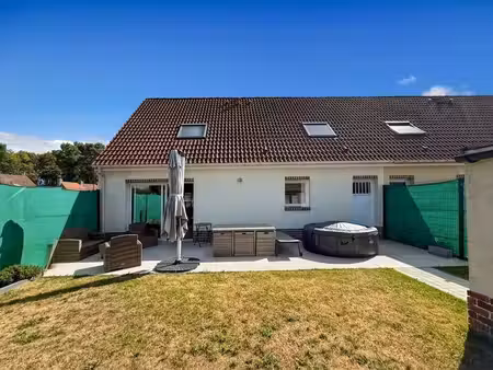 maison semi individuelle 3 chambres  jardin et garage à bray-dunes (59123)