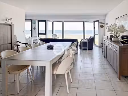 appartement vue mer  2/ 3 chambre(s)  cave et garage à leffrinckoucke plage (59495)