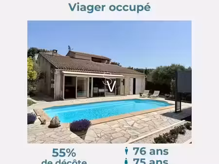 vente viager 4 pièces 117 m² à pontevès (83670)  75 000 €