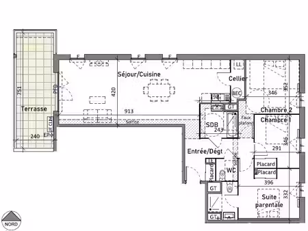 appartement t4 de 103 75 m²