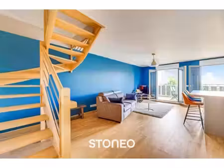clamart centre - duplex 72m - 2 chambres - avec terrasse et vue dégagée sur jardins